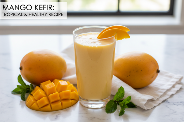 The Golden Glow: Turmeric Mango Kefir Smoothie