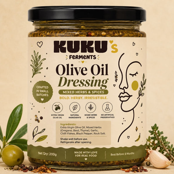 KUKU'S Artisanal Extra Virgin Olive Oil Herb Dressing